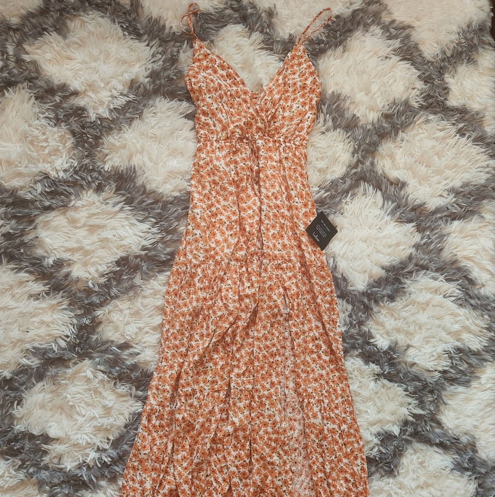 Floral print maxi dress